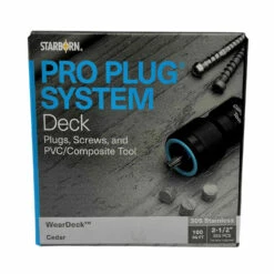 Starborn Industries Pro Plug System For WearDeck Decking - 100 Square Feet